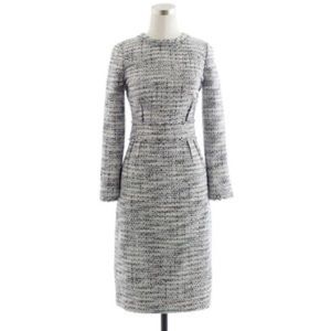 Jcrew black and grey tweed dress